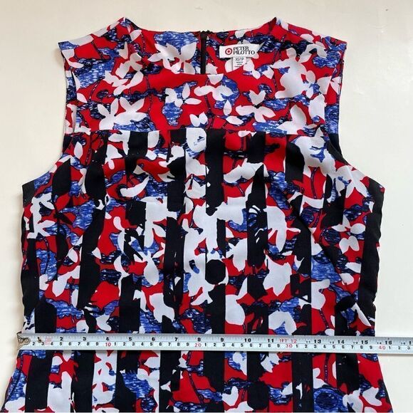 Peter Pilotto for Target  Red Crepe Sheath Fluted Hem
Dress Sz XS - Picture 12 of 16